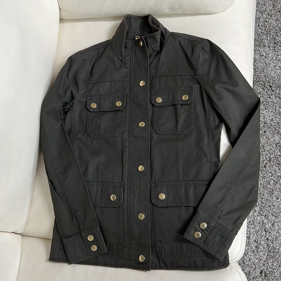 J.Crew Resin-coated twill field jacket-size XXS - Picture 5 of 8